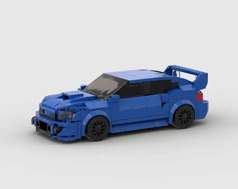 Buildable Subaru WRX STI | Lego Compatible | Building Blocks | MOC Set