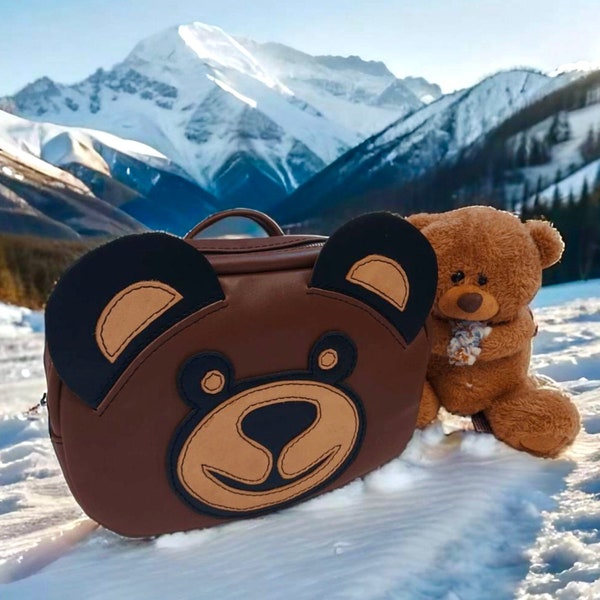 Children's Leather Bear Backpack for Children Pattern DIY Bear Backpack for Children PDF