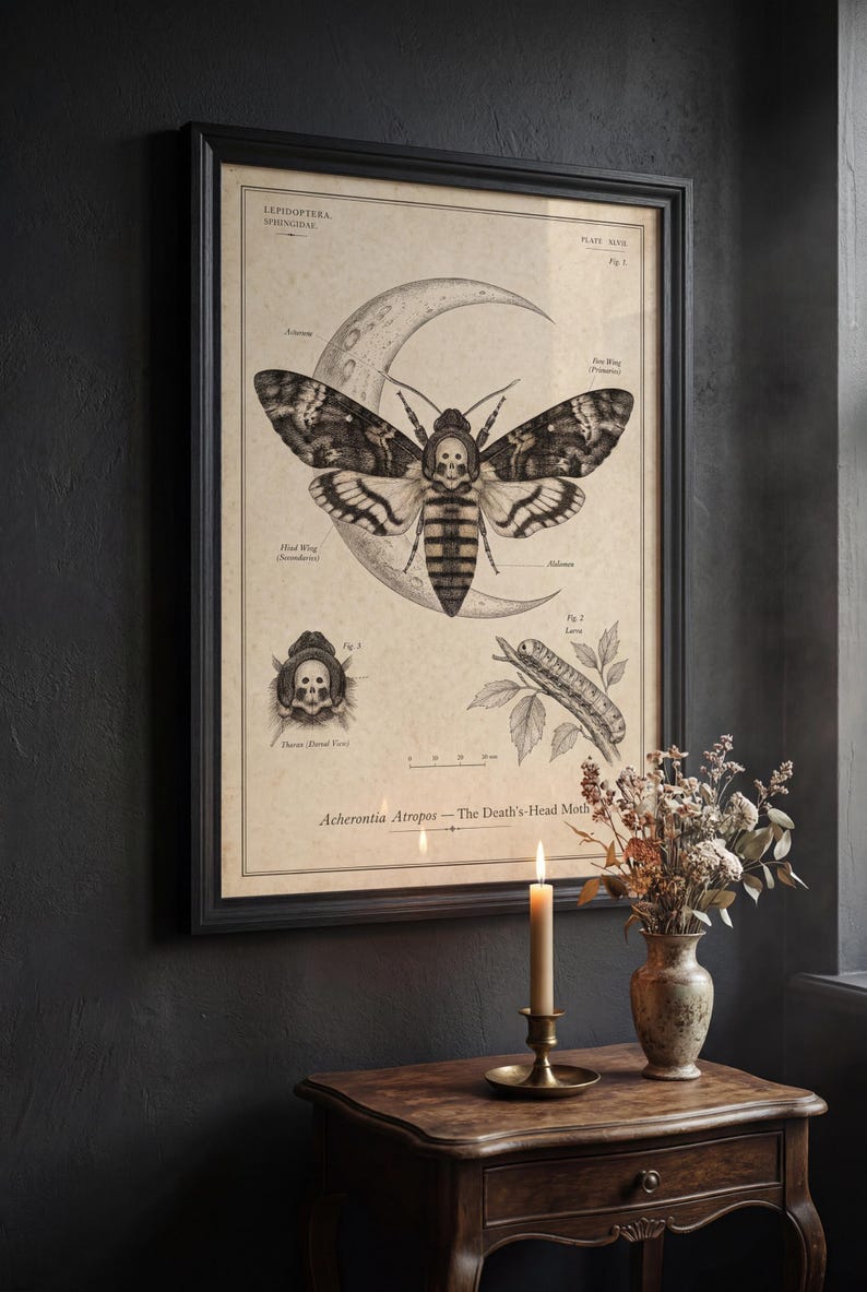 Memento Mori Art Set, 6 Vintage Skull Prints for Dark Academia Decor - Etsy