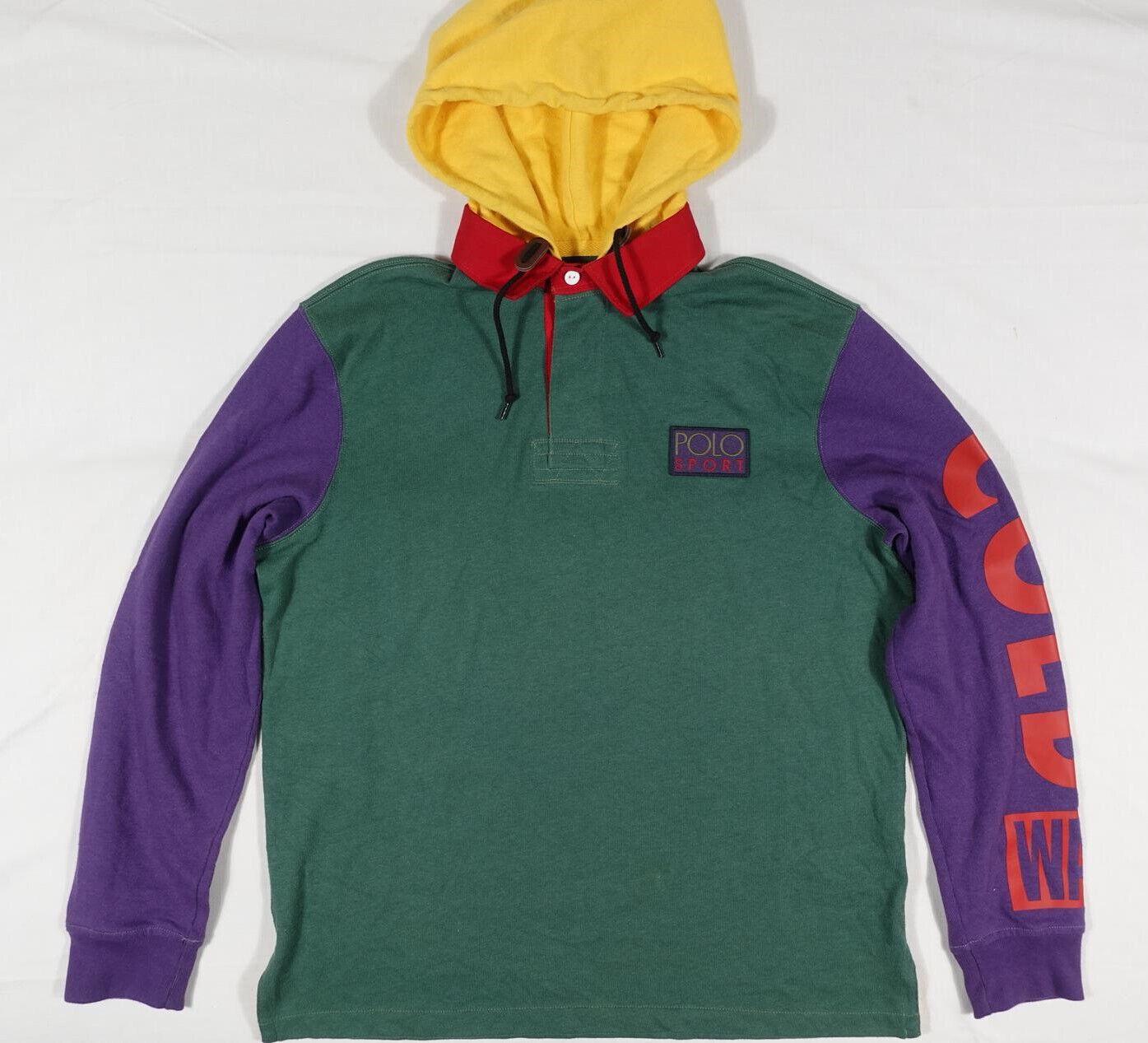Polo Ralph Lauren Shirt Hooded Snow Beach Cold Wave Sport Limited