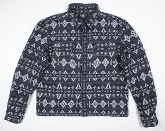 RRL Double Ralph Lauren Workshirt Jacket Flannel Southwestern Aztec Indian RARE