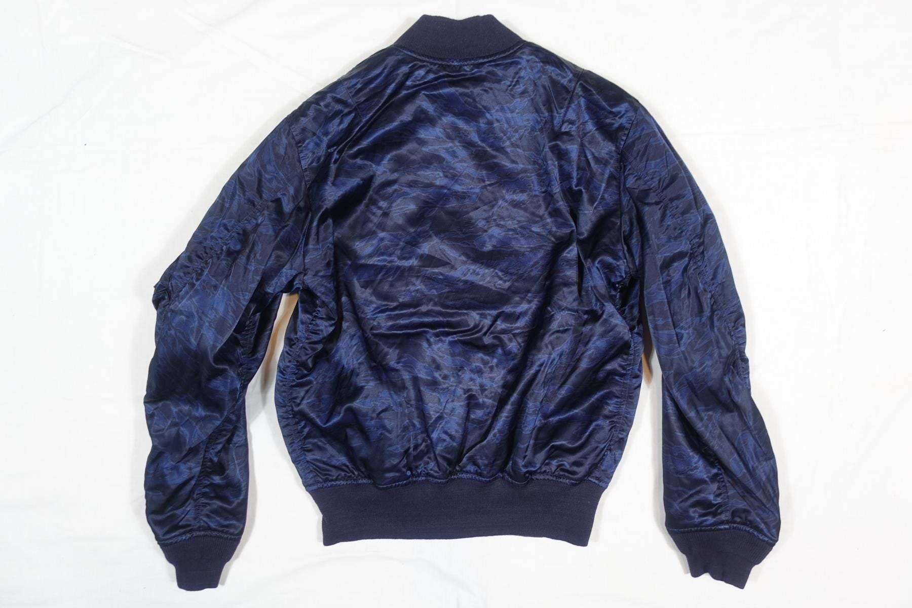 RRL Double Ralph Lauren Jacket Bomber Military Reversible Souvenir 