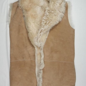 Polo Ralph Lauren Vest Jacket Suede Leather Fur Brown Gilet Bomber NWT XS