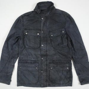 Ralph Lauren Black Label Jacket Military Cargo Utility Field Safari RARE S