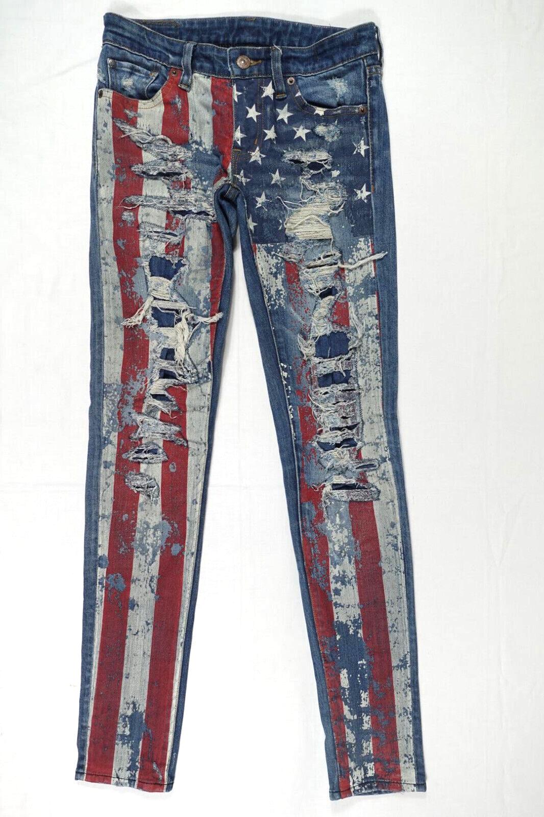 Ralph Lauren Denim & Supply Jeans Denim Pants Distressed USA