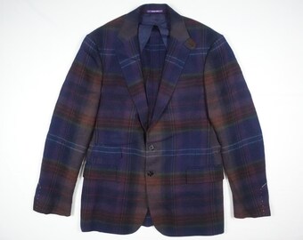 Chaqueta tipo blazer Ralph Lauren Purple Label, abrigo deportivo a cuadros de lana, fabricado en Italia, nuevo sin etiquetas, talla 40.