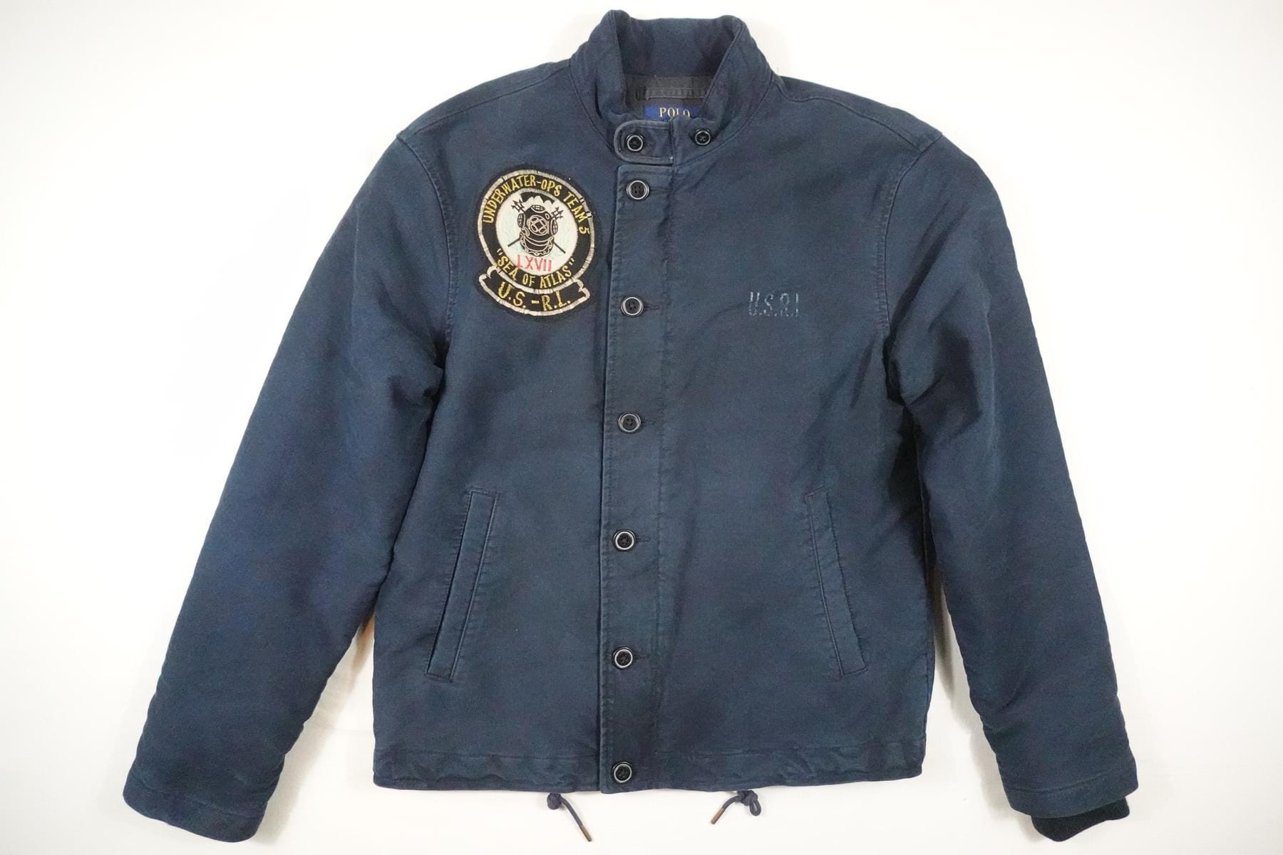 Polo Ralph Lauren Jacket Bomber Naval OPS Navy Underwater Marine