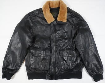 90s Ralph Lauren Leather Jacket BLACK L！ POST JUNK / 90's～ POLO RALPH LAUREN Black Lamb Leather Jacket [L]