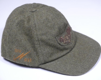 Gorra Ralph Lauren doble RRL con alas de lana militar, talla nueva