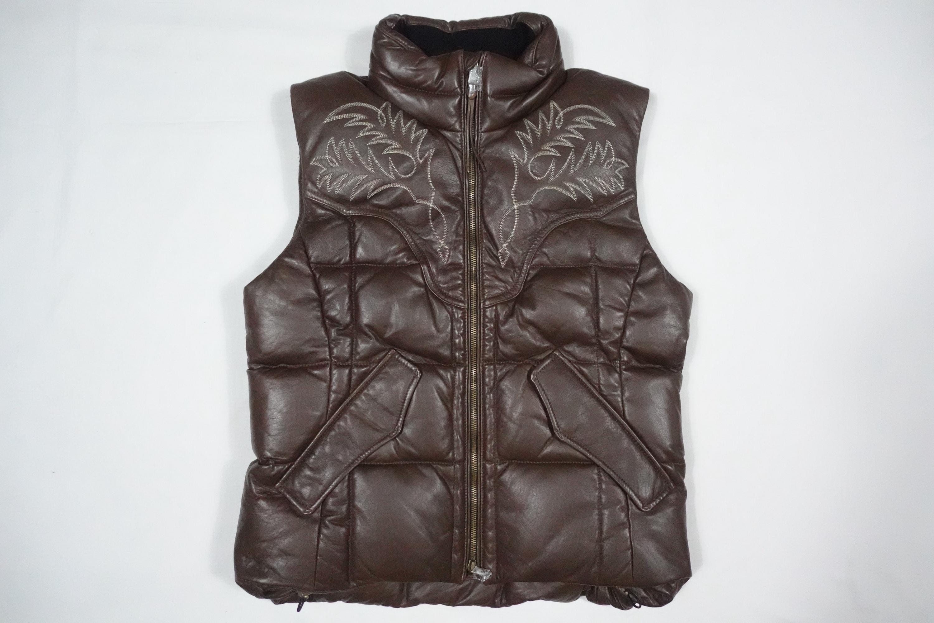 Ralph Lauren Leather Vest - Etsy