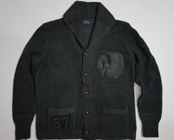 ポロ ラルフ ローレン　インディアンヘッドニットカーディガン ポロ ラルフローレン カーディガン セーター インディアン