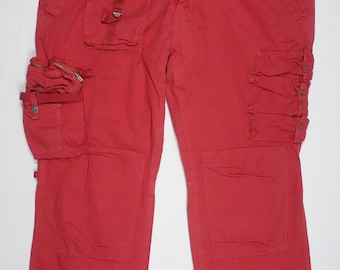 Polo Ralph Lauren Pants Cargo Utility Red Military Flight Tactical NWT 42/30