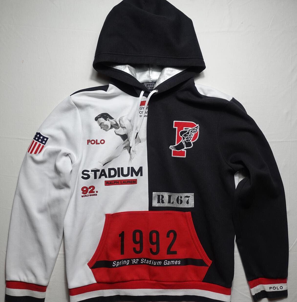 Polo Ralph Lauren Hoodie Sweatshirt Winter Stadium 1992
