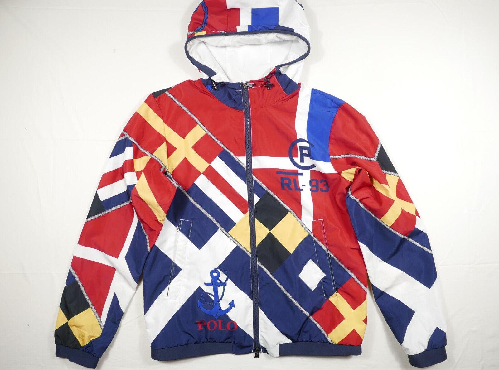 Polo Ralph Lauren Jacket Windbreaker Flags Graphic Sailing Regatta