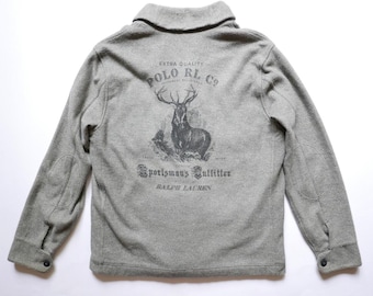 Cárdigan tipo chal Polo Ralph Lauren para caza de ciervos, estilo deportivo utilitario M