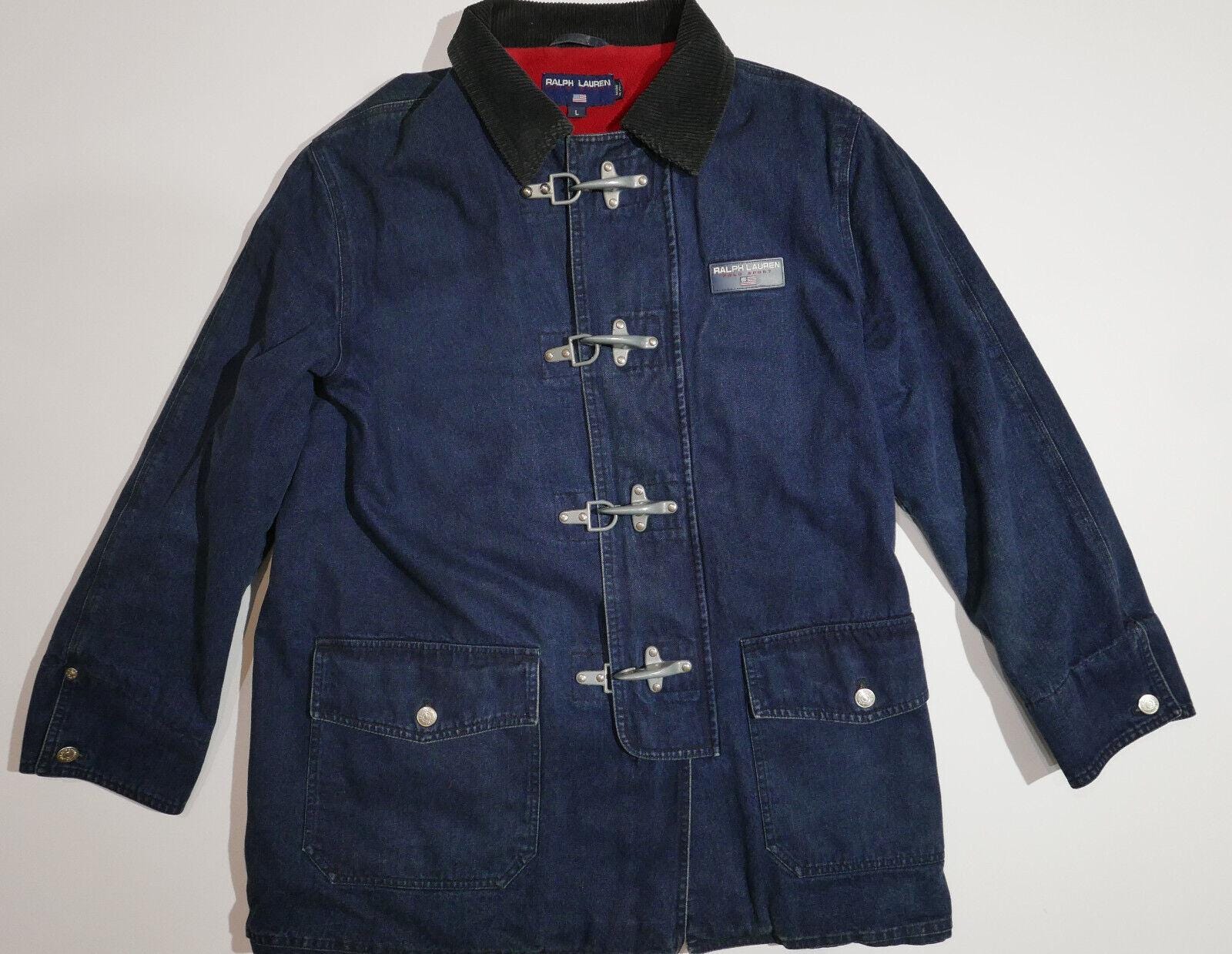 Ralph Lauren Fireman Jacket - Etsy Ralph Lauren Fireman Jacket - Etsy