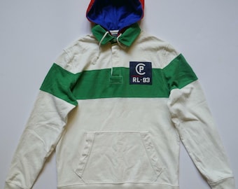 Camisa Polo Ralph Lauren Rugby CP-93 Sudadera con capucha Deckwash RARE S