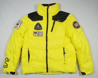 Ralph Lauren RLX Jacket Puffer Down Arctic Expedition Mountain Neon Yellow M