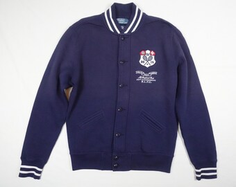 Polo Ralph Lauren Jacket Varsity Wimbedon Tennis 2014 Letterman Navy RARE S