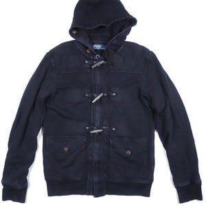 Polo Ralh Lauren Jacket Hooded Navy Toggle Clasp Military Marine Naval RARE M