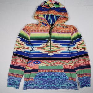 Ralph Lauren Aztec Hoodie - Etsy