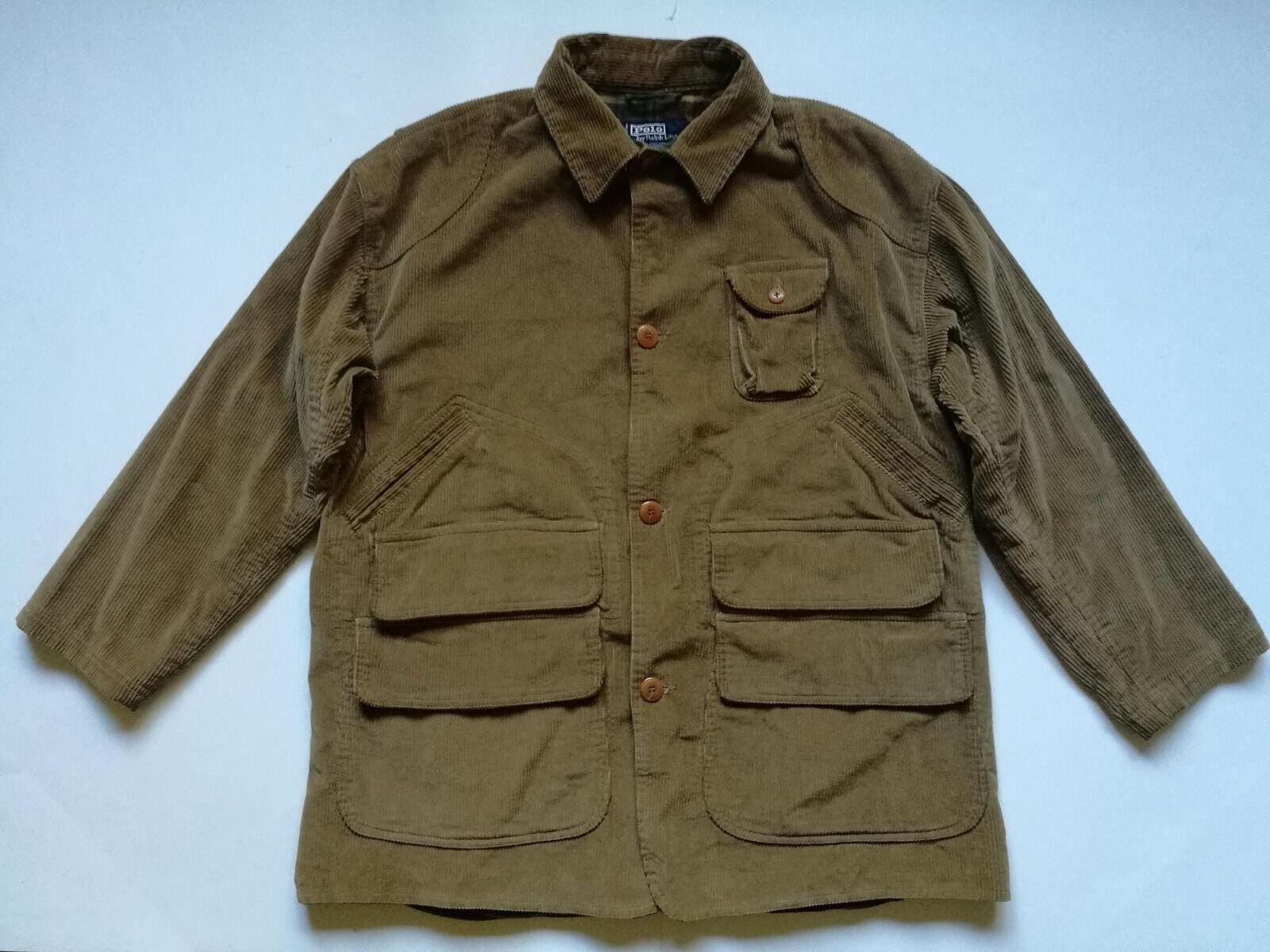 Polo Ralph Lauren Jacket Hunting Corduroy Utility Sportsman Tartan