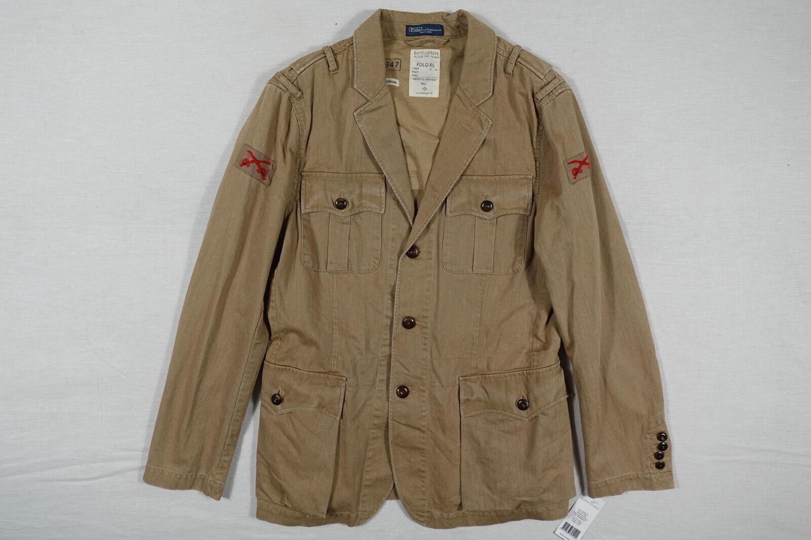 Polo Ralph Lauren Jacket Taupe British Military SAMPLE Safari Twill NWT M