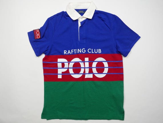 Polo Ralph Lauren Shirt Hi Tech Colorblocked Rafting Club Rugby