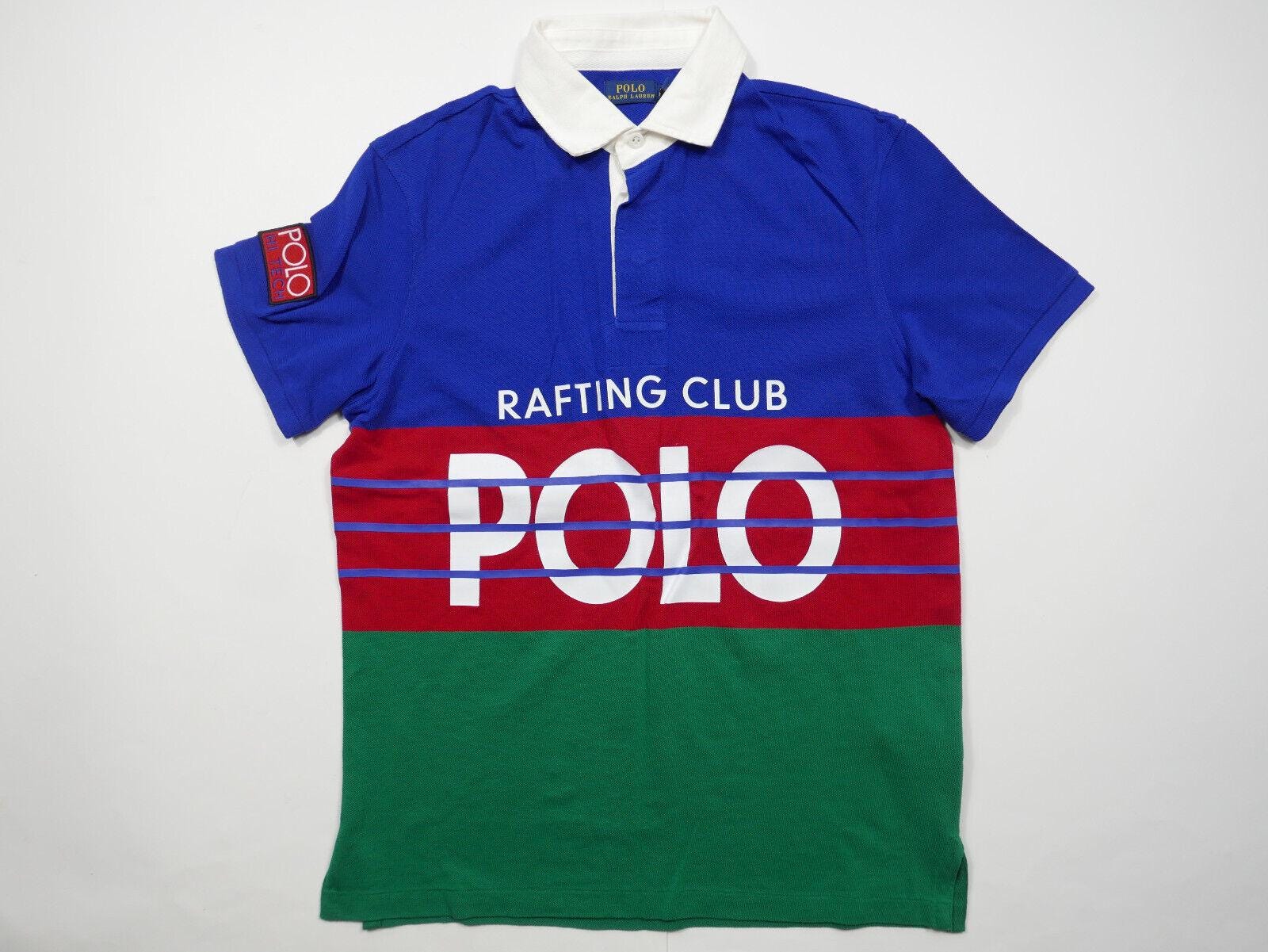 Polo Ralph Lauren Shirt Hi Tech Colorblocked Rafting Club Rugby