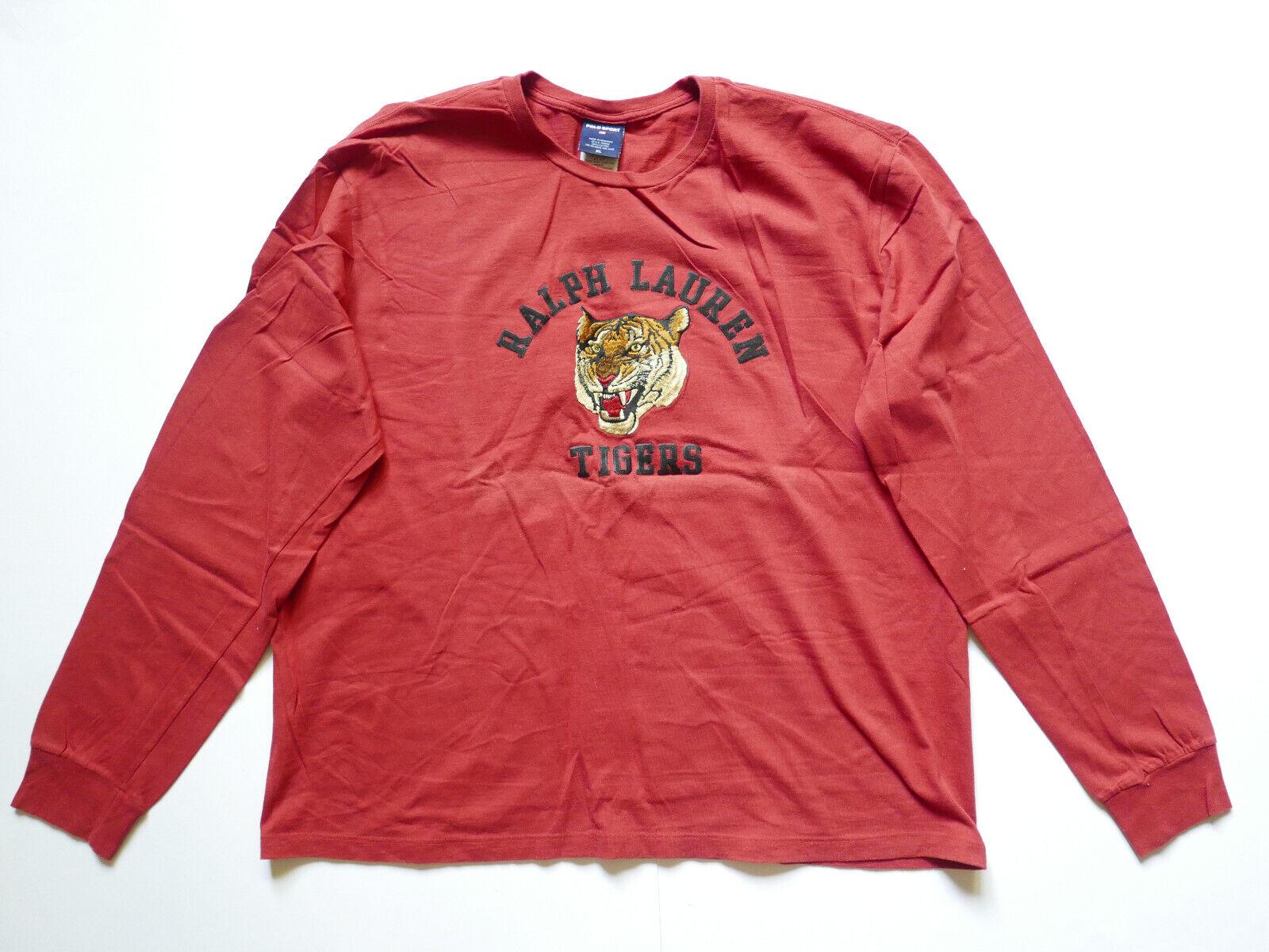 Polo Ralph Lauren TIGERSスウェット XXL Polo Ralph Lauren Sport Longsleeve Crewneck Tigers Tiger Patch
