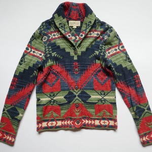 Ralph Lauren Denim & Supply Cardigan Aztec Navajo Southwestern Tribal S