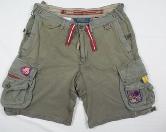 Pantalones cortos Polo Ralph Lauren Mountain Expedition Sportsman Dragon Cargo Khaki RAROS M