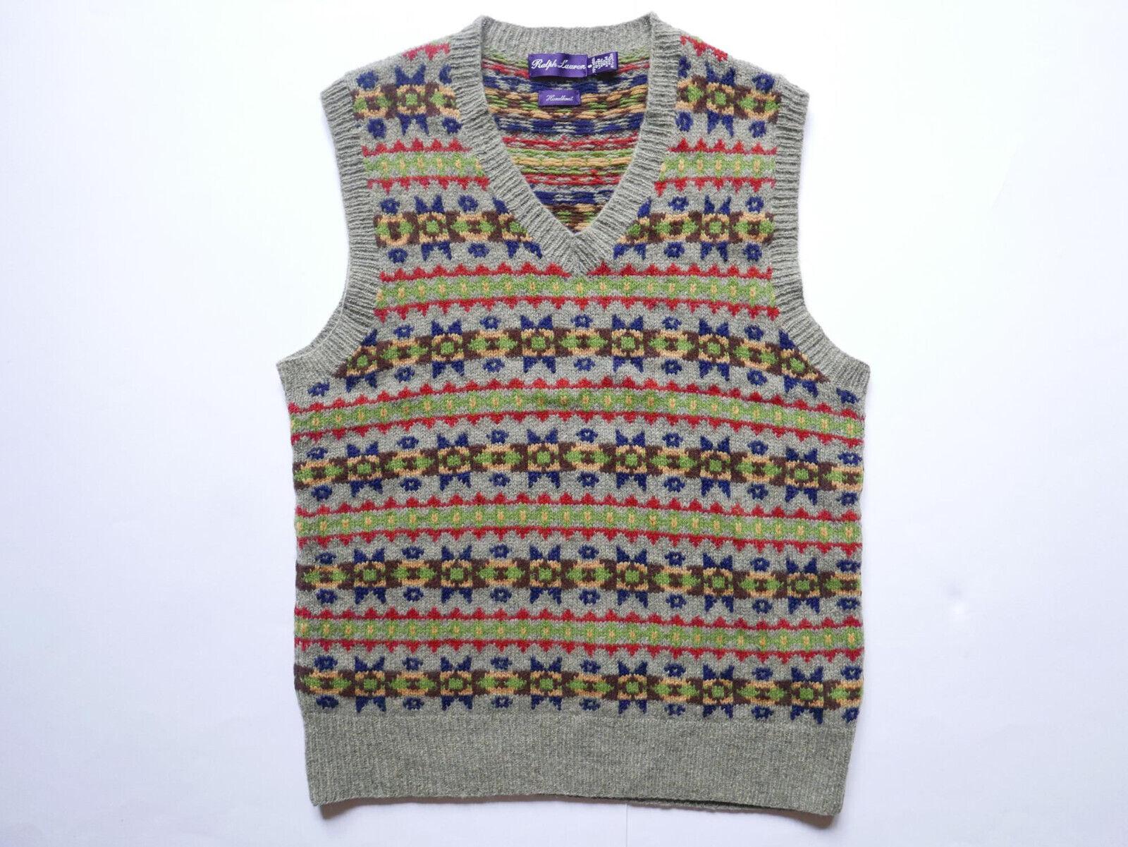 ラルフローレンパープルレーベル ハンドニット ベスト M ラルフローレンパープルレーベル ハンドニット ベスト M - メルカリ