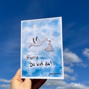 Naissance; thème natal; carte de vœux; Accueillir; Hourra, vous êtes là ; Anniversaire; Bébé; nouveau-né; C'est un garçon; fête de bébé, baby shower
