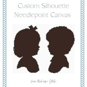 Custom Silhouette Needlepoint Canvas