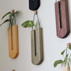 Wandpflanzer, Wandpflanzenhalter, hängende Blumenvasen, Bauernhaus-Wanddekor, Geschenk für sie, Geschenk für Mutter
