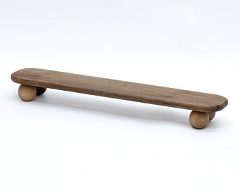 Monitorständer aus Massivholz, minimalistischer Schreibtischaufsatz, Nussbaum, Eiche, Kirsche, Maulbeere, Wacholder