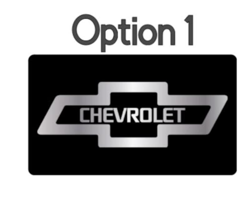 Chevy Bowtie Decal for Enthusiasts Sleek Black/red Design Blocks the ...