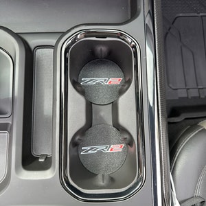 Chevy Elegance Exclusive Silverado ZR2 Upgrade package cup holder inserts badge and key chain for ZR2 custom parts upgrading your truck gift