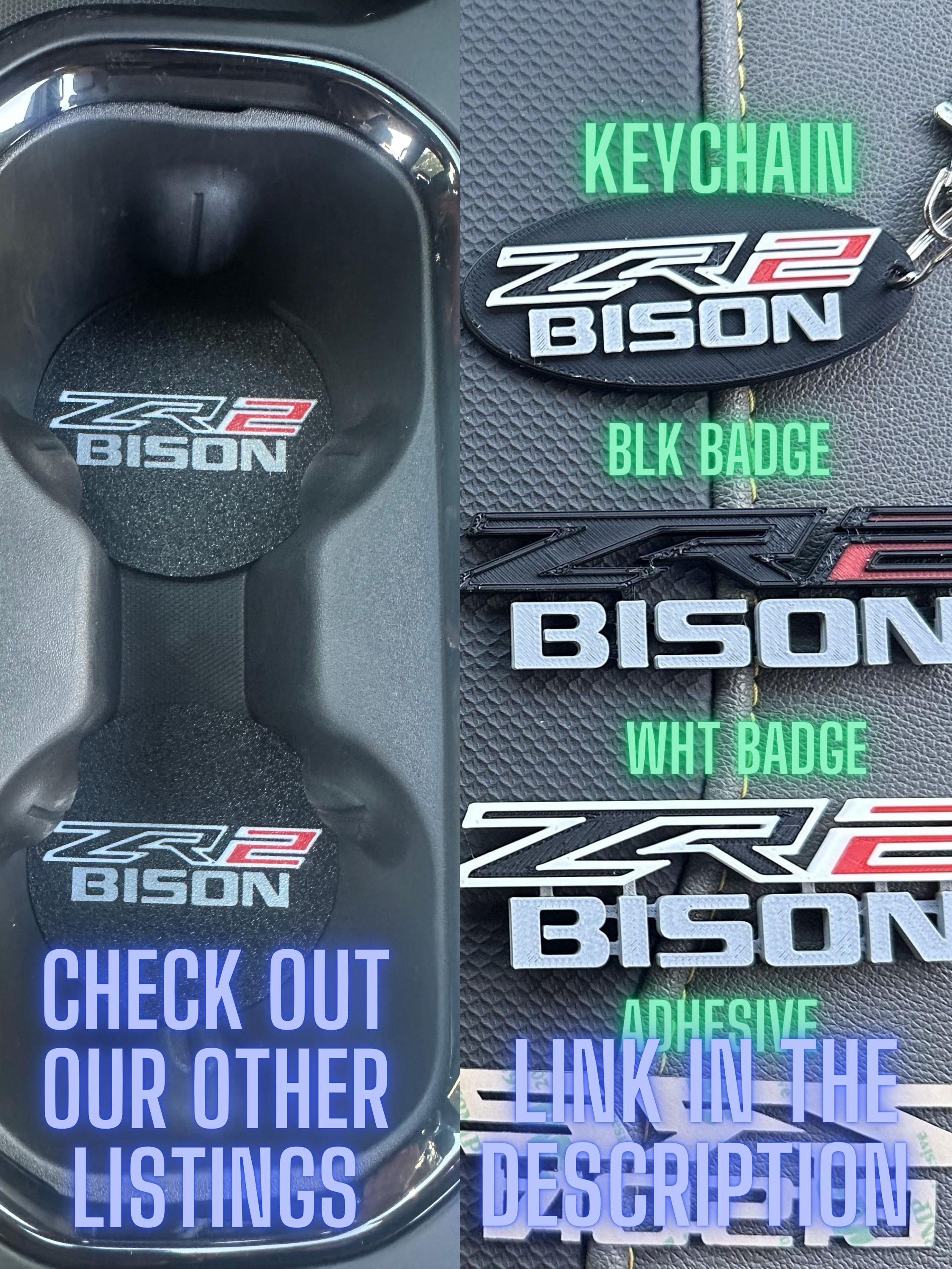 ZR2 Bison AT4X AEV Decal for Car Enthusiasts Sleek Black Design Blocks ...