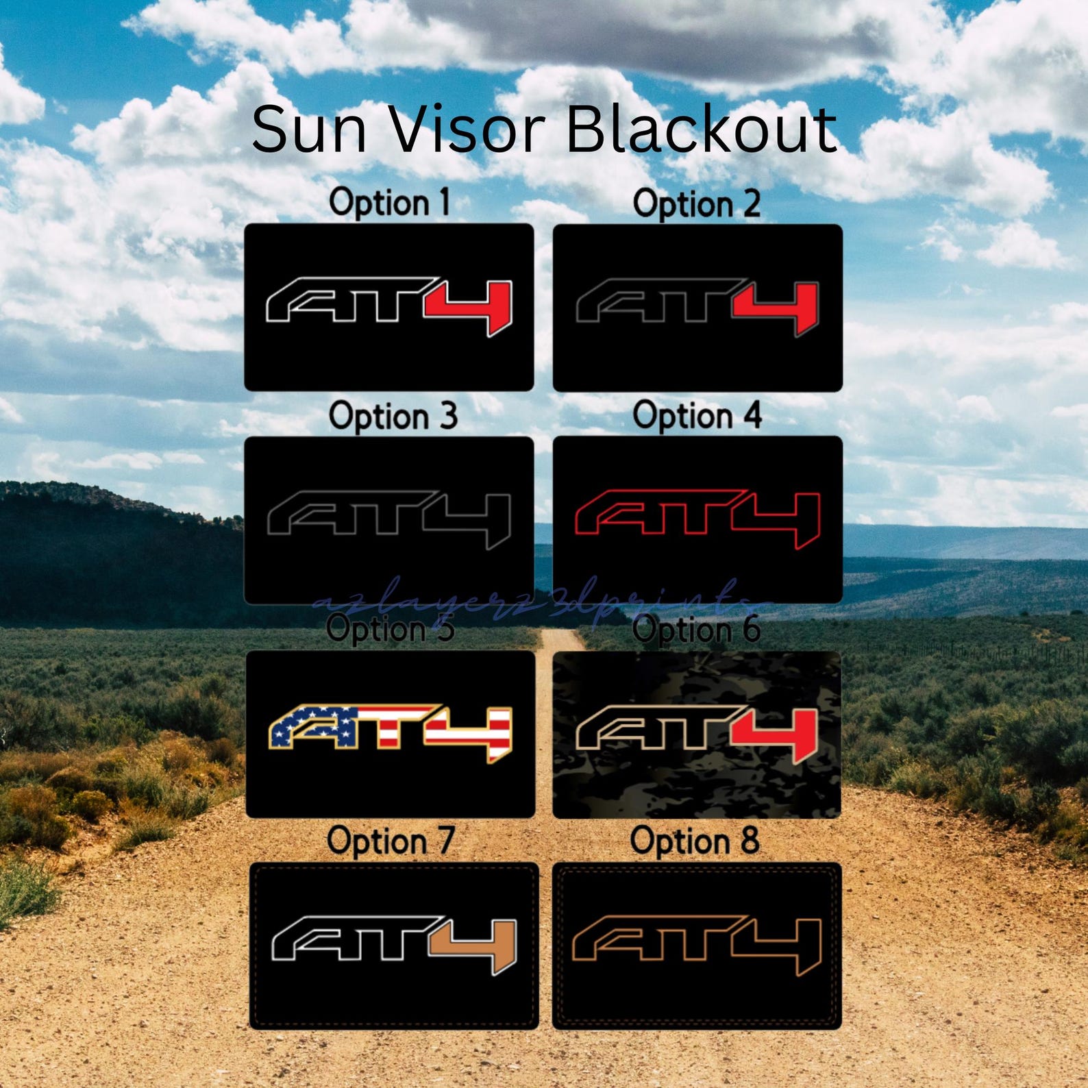 AT4 Decal for Car Enthusiasts Sleek Black and Red Design Blocks the ...