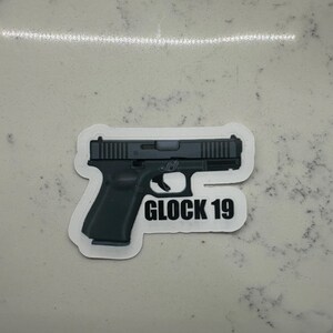 Gun Lover Sticker Pack Tactical Rifle Pistol Meme Decals Waterproof Vinyl for Laptops, Gun Cases Car Windows AR-15 Glock SCAR16 Desert Eagle Glock 19 (1ea)