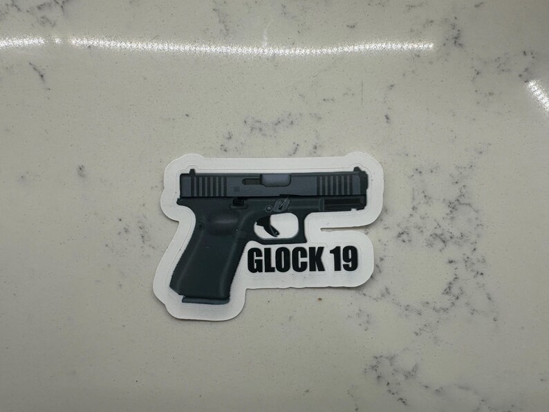 Gun Lover Sticker Pack Tactical Rifle Pistol Meme Decals Waterproof Vinyl for Laptops, Gun Cases Car Windows AR-15 Glock SCAR16 Desert Eagle Glock 19 (1ea)