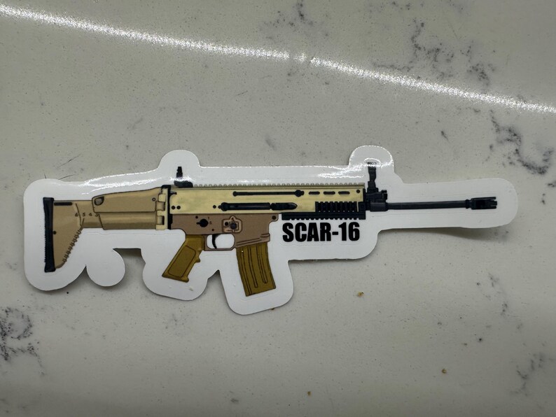 Gun Lover Sticker Pack Tactical Rifle Pistol Meme Decals Waterproof Vinyl for Laptops, Gun Cases Car Windows AR-15 Glock SCAR16 Desert Eagle Scar-16 (1ea)