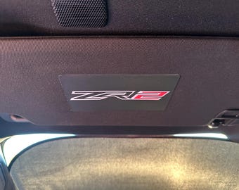 ZR2 decal for car enthusiasts Sleek black and red design blocks the safety sticker on the visor Easy to apply durable visor blackouts 2PCS