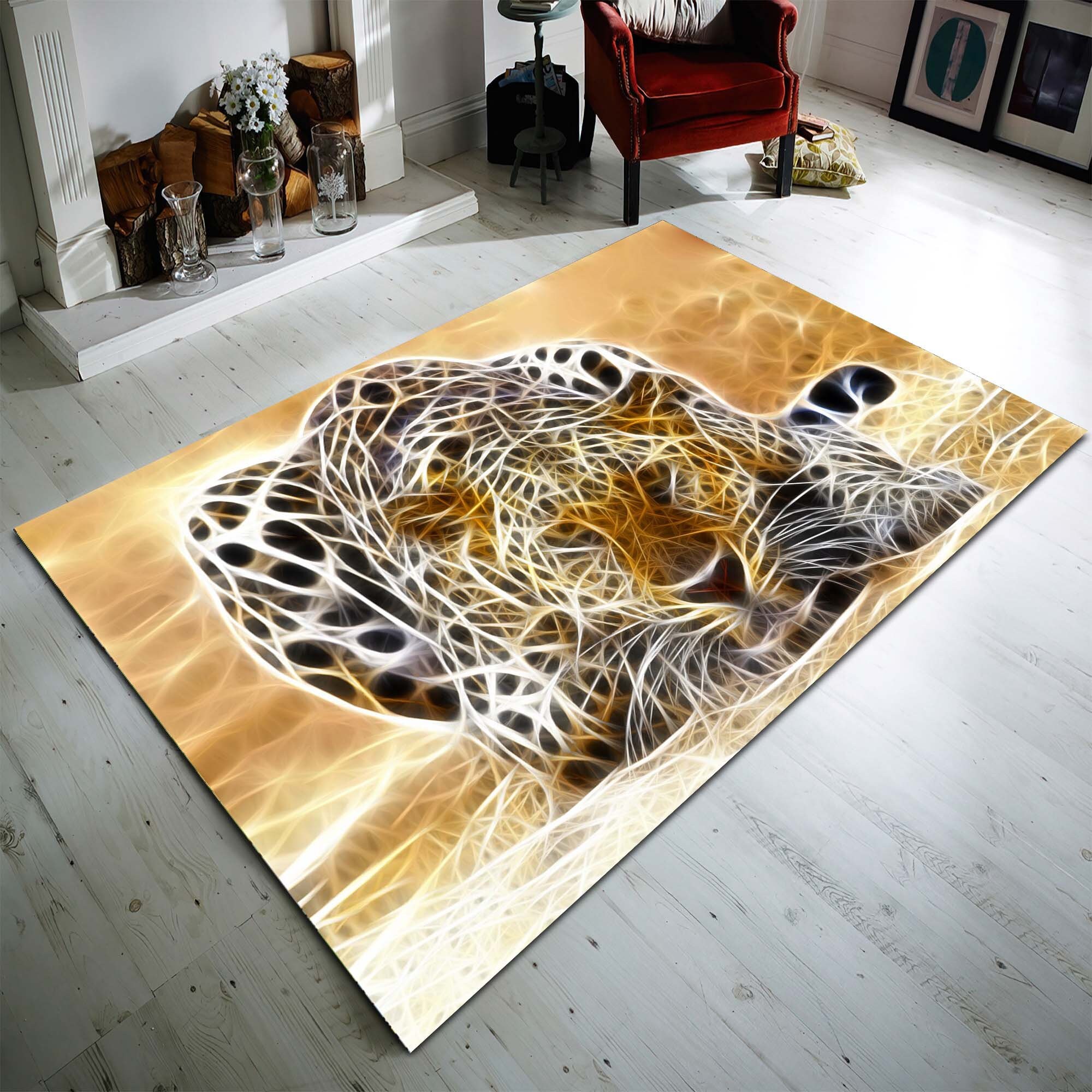 Bengal Tiger Rug, Tiger Pattern Rug, Living Room Rug, Tiger Rug ...