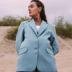 Women linen blazer