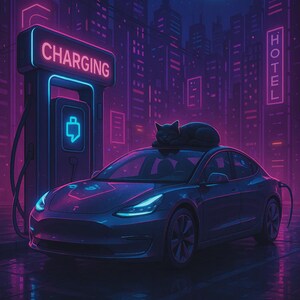 Funny Electric Car Phone Wallpapers – BEV Meme Art | EV Lock Screen Downloads | Digital Wallpaper Pack for EV Enthusiasts