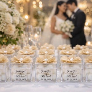 Personalized Wedding Candle Favors, Flower Decoration, Bulk Gift bubble candle