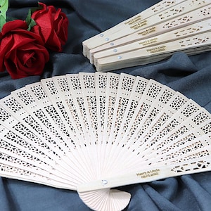 Personalized Wedding Fan Favors/Wedding Folding Fans/Wedding Ceremony Fans/Rustic Favor Hand Fan/Ceremony Favor for Guest/Custom Party Fans